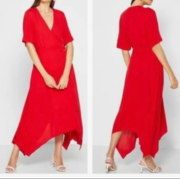 Handkerchief-Hem Wrap Dress Banana Republic - Picture 2 of 2